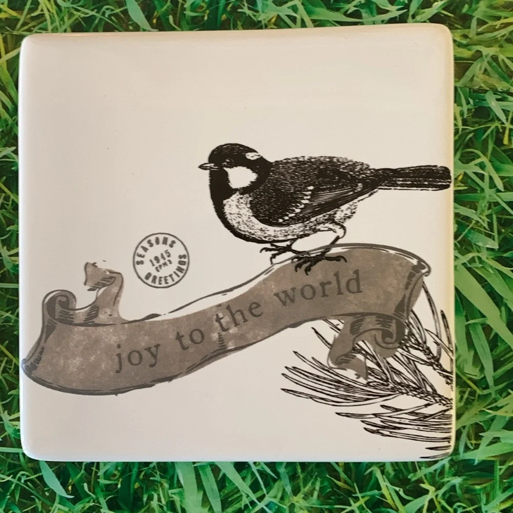 St. Nicholas square, coaster set, joy to the world, (set of 4), NIB